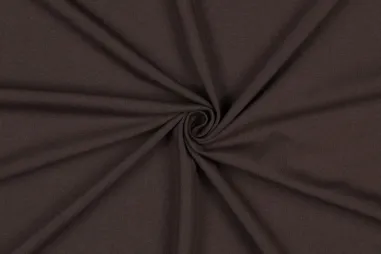Duurzame stoffen - Tricot stof - biologisch - donkerbruin - 8036-021