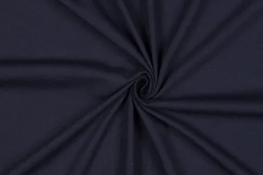 Katoenen tricot stoffen - Tricot stof - biologisch - navy - 8036-019