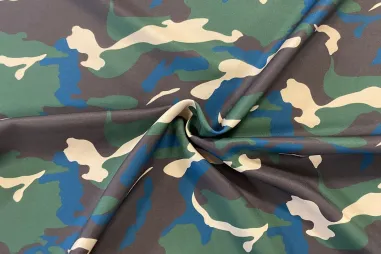 Joytex stoffen - Texture stof - camouflage - groen multi - 7020