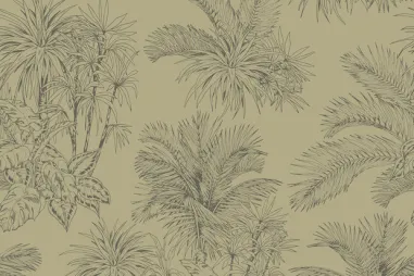 Palmbomen - Hydrofiel stof - palmbomen - kaki - 25288-127