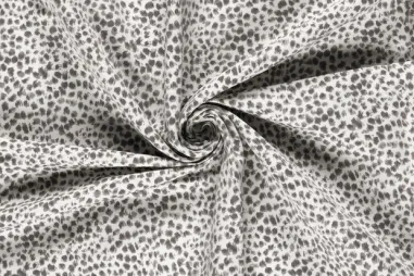Bengaline stoffen - Stretch stof - bengaline - abstract - wit - 25201-050