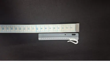 Gordijnband en haken - Verstelbare gordijnhaak wit 9,5 cm
