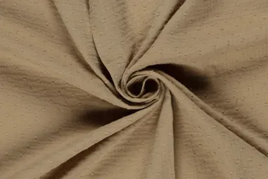 Babydeken stoffen - Hydrofiel stof - dobby stippen - camel - 23238-053