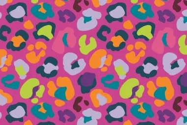 Fuchsia stoffen - Tricot stof - French Terry - luipaardprint - fuchsia - 20125-170