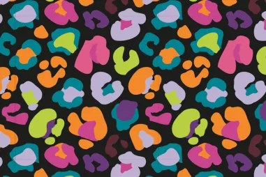 Tricot stoffen - Tricot stof - French Terry - luipaardprint - zwart - 20125-690