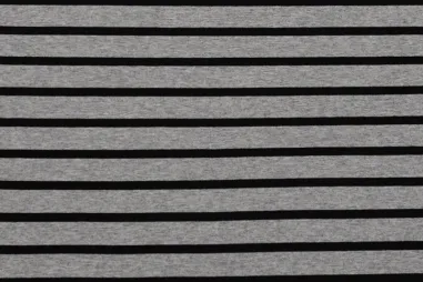 Grau - Tricot stof - punta di roma - strepen - grijs - 12468-980