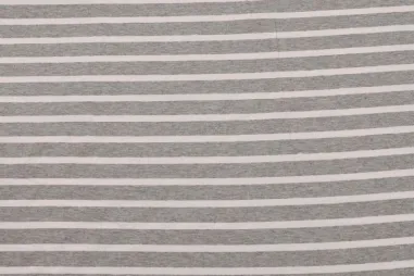 Grau - Tricot stof - punta di roma - strepen - grijs - 12468-981