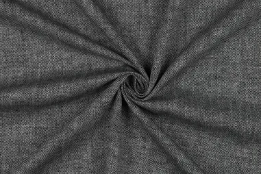 Stretch stof - katoen satijn - bloemen - zwart - 25075-069 - Linnen stof - katoenmix - herringbone - zwart - 3914-001