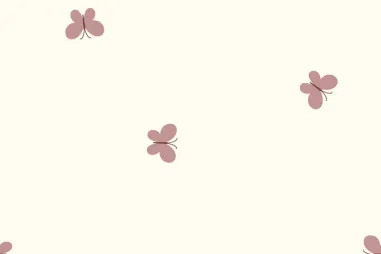 Babydeken stoffen - Katoen stof - poplin - vlinders - gebroken wit - 25608-051