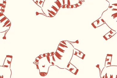 Hydrofiel stof - eendjes - gebroken wit - 23409-051 - Katoen stof - poplin - zebra's - gebroken wit - 25625-051