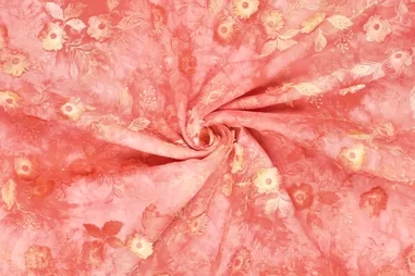 Broderie en Embroidery stoffen - Embroidery stof - katoen - tie dye - bloemen - 21734-440