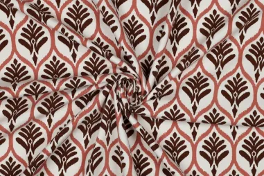 witte stoffen - Tricot stof - ornamenten - wit - 7146-119