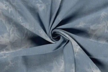 Spijkerstoffen en denim stoffen - Spijkerstof - abstract - lichtblauw - 25038-003