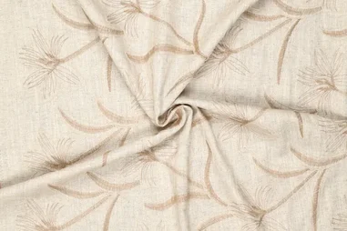 Broderie en Embroidery stoffen - Embroidery stof - viscose/linnen - bloemen - naturel - 22760-032
