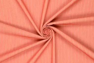 Oeko-Tex klasse 2 - Stretch stof - orlando pin stripe - oranje - 90106-440