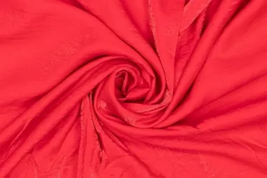 145gr/M² - Viscose stof - polyamidemix - shiney - rood - 420069-8