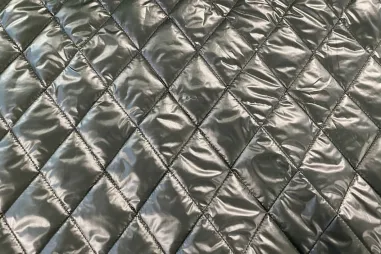 100% polyester stoffen - Doorgestikte stof - quilted double sided - donkergroen - 417054-12