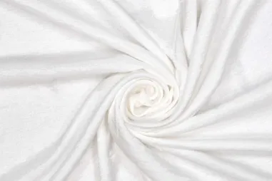 Stoffen uitverkoop - Viscose stof - polyamidemix - shiney - gebroken wit - 420069-1