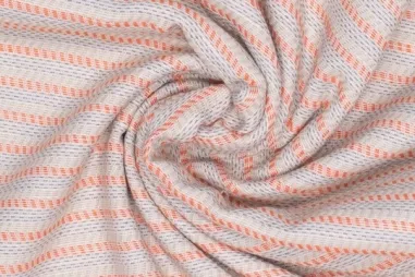 Gestreifte - Baumwollstoff – Jacquardstreifen – mehrfarbig – 418004-2