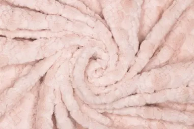 Hartjes stoffen - Bont stof- rabbit fur - hartjes - lichtroze - 416085-11