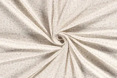 Tricot stoffen - Tricot stof - bloemetjes - gebroken wit - 21733-051