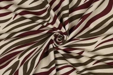 Naturel - Sweatjersey – Zebradruck – Naturfarben – 2076-001