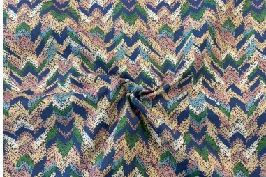 JT stoffen - Baumwolle – Mix – Zickzack – Multicolor – JT036