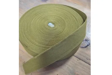 30 mm band - Keperband katoen 3 cm - groen - 605032-542 