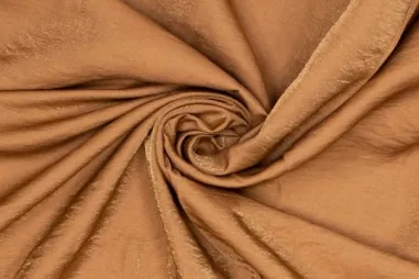 Feeststoffen - Viscose stof - polyamidemix - shiney - brons - 420069-5