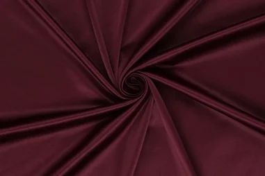 Donkerrode stoffen - Satijn stof - stretch - Aubergine - 0307-400