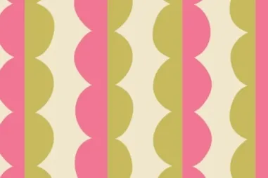 Abstract stoffen - Tricot stof - abstract ballen - fuchsia - 340181-10