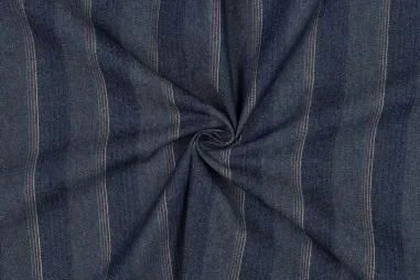 Hose - Denim stof - strepen - donker jeansblauw - 4619-001