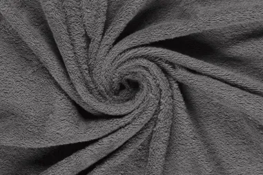 Grijze stoffen - Badstof - dubbel gelust - grijs - 2900-163