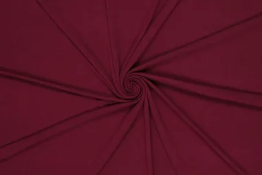 Bamboo met elastan stoffen - Tricot stof - pure bamboo - wijnrood - 0781-400
