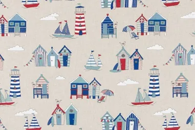 Nieuwe stoffen - Deco stof - linnenlook - strand - beige - DL3011-980