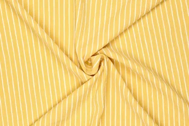 Polyester stoffen - Polyester stof - mix - crinkle - strepen - geel - 22663-570