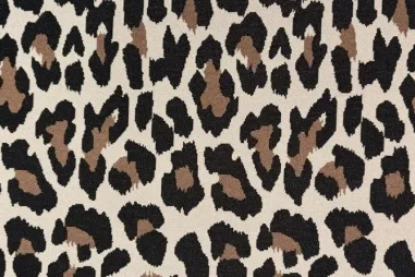 JT stoffen - Viscose stof - mix - stretch - dierenprint - beige - JT444
