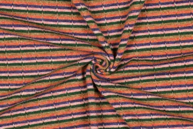 295gr/M² - Gebreide stof - jacquard - strepen - multi - 27/4719-001