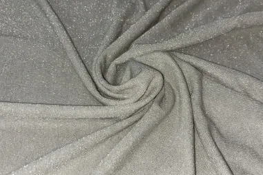 Champagne stoffen - Gebreide stof - glitter - champagne - JT113