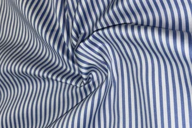 Geruite stof - poplin seersucker - neon groen/wit - 25003-023 - Katoenen stof - strepen - blauw/wit - JT124