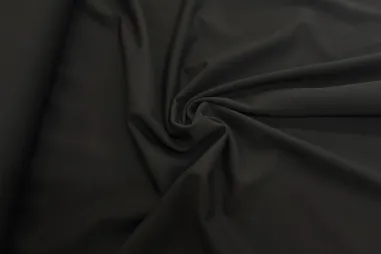 zwarte stoffen - Tricot stof - crêpe - zwart - JT368