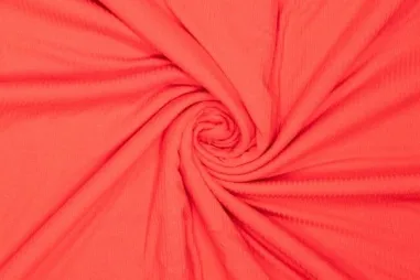 PS Fashion Fabrics - Tricot stof - bamboo ribtricot - rood - 794807-601