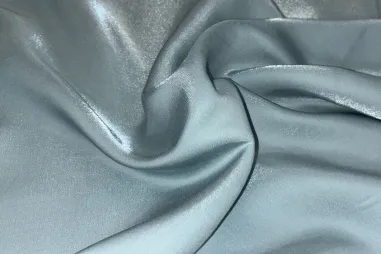 Neue Stoffe - Viscose stof - shiney - ijsblauw - JT389
