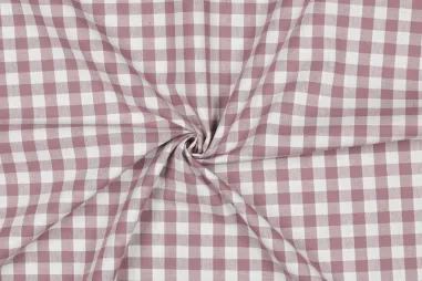 100% katoen stoffen - Katoenen stof - boerenbont ruit (0,8 cm) - mauve - 3087-051