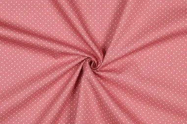 Blush roze stoffen - Katoenen stof - poplin - stipjes - blush - 4948-031