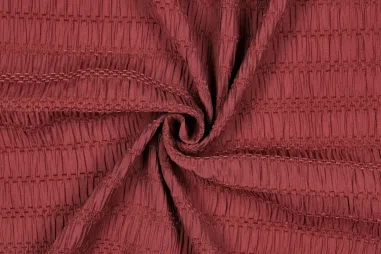 Jacquard stoffen - Stretch stof - chenille jacquard - rouge - 3784-010