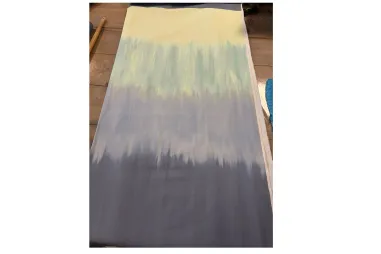 Uitverkoop - Paneel stof - blauw multi - JT348