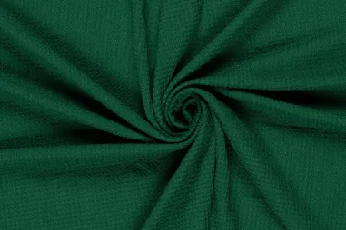 Donkergroene stoffen - Polyester stof - bubble - donkergroen - 23003-025