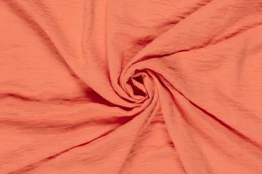 Koraalrode stoffen - Polyester stof - blown - koraal - 23080-038