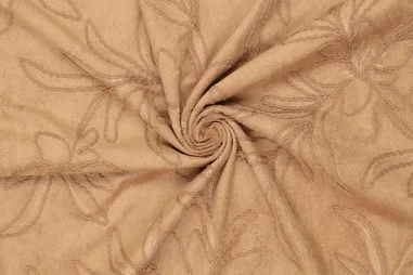 Camelbeige - Embroidery – Suèdine – Super Suede Florio – Camel – 23066-090